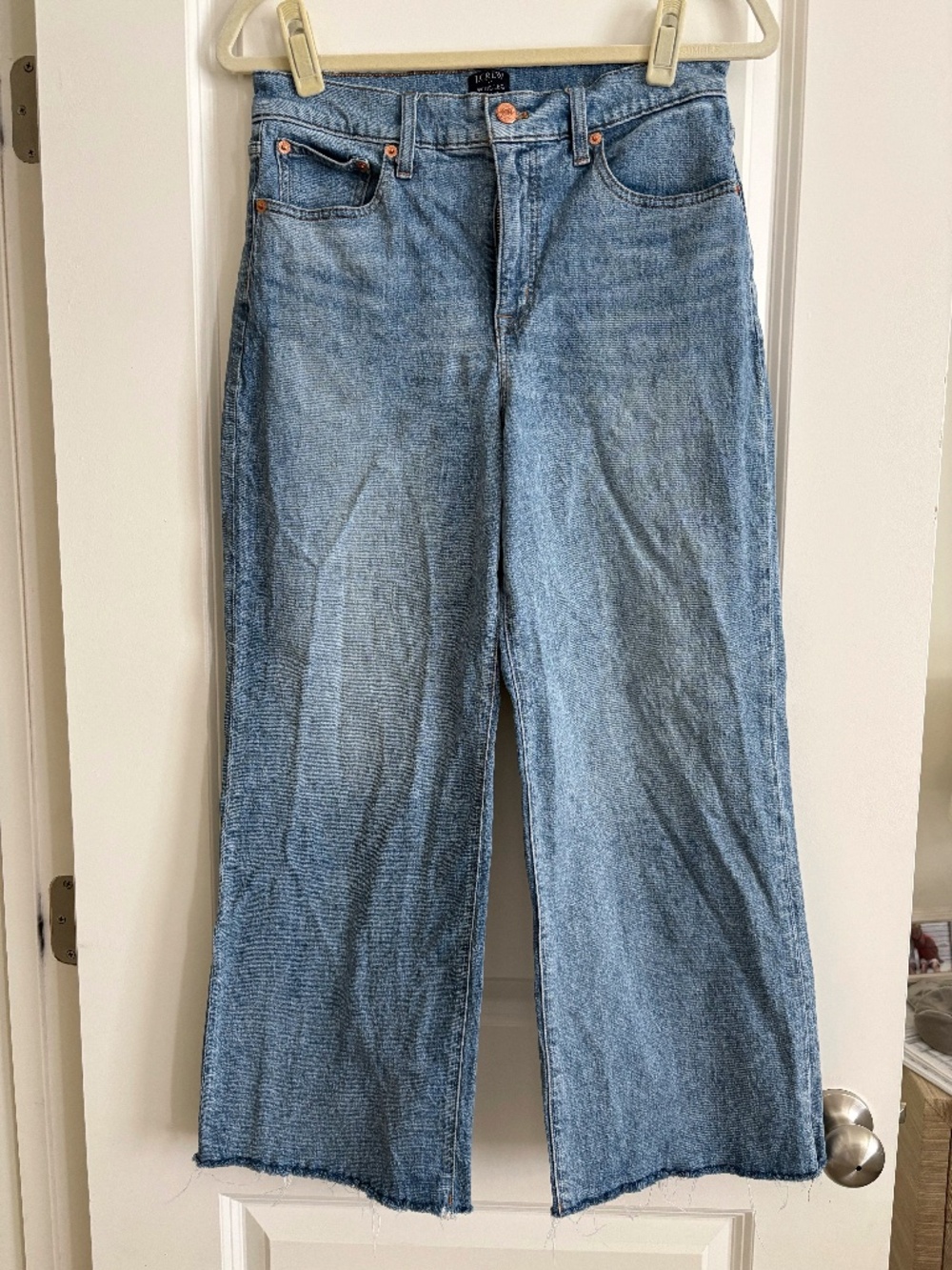 J Crew Factory Wide Leg Cropped Jean 28
